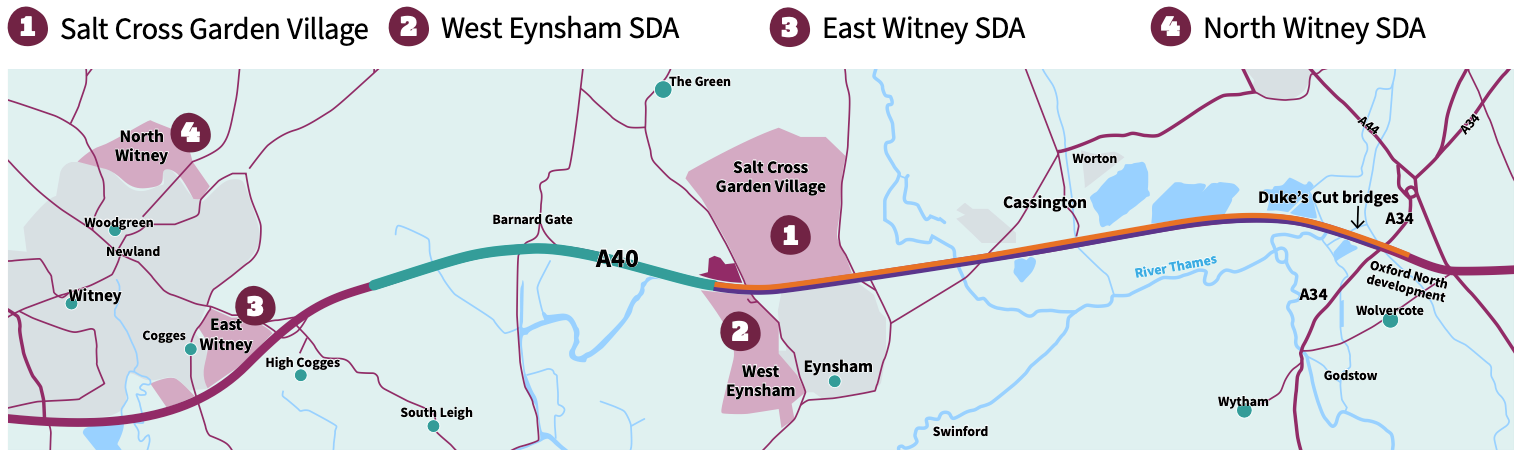 The A40 from Witney to Oxford: what’s being built (and what’s not)