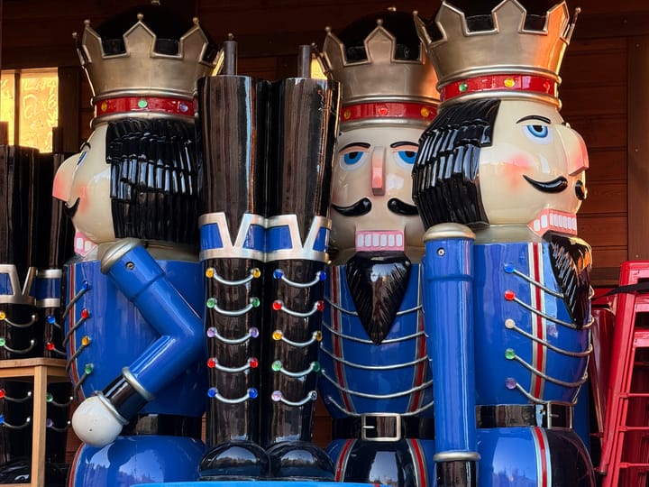 Pack away your amusingly-shaped nutcracker. Christmas is over (phot by Roger Close). 