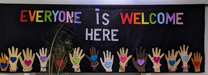 Holding hands in the dark